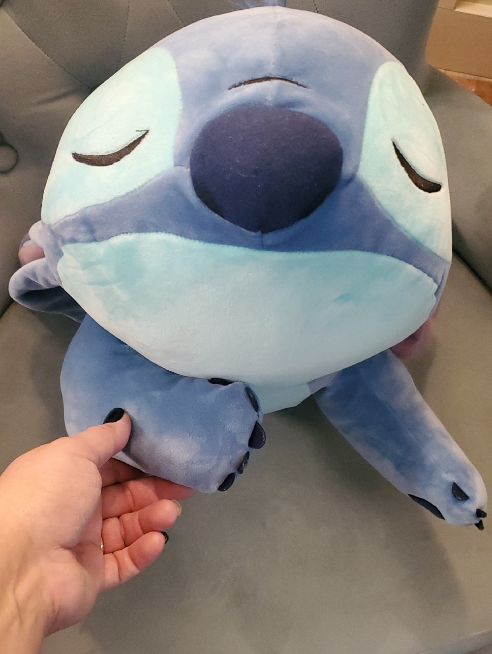 Disney Blue Stitch Plush Stuffed Animal Hugmee